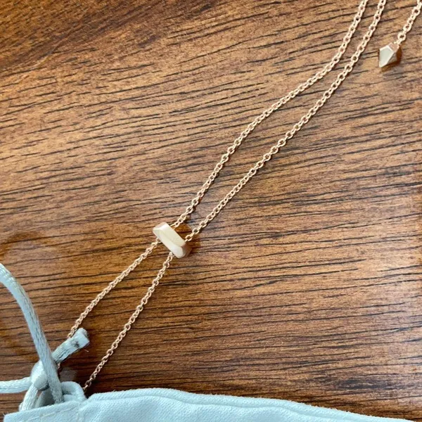 NEW Kendra Scott Kim Pendant Necklace Caterpillar Gold Layering Necklace NWOT - Image 3