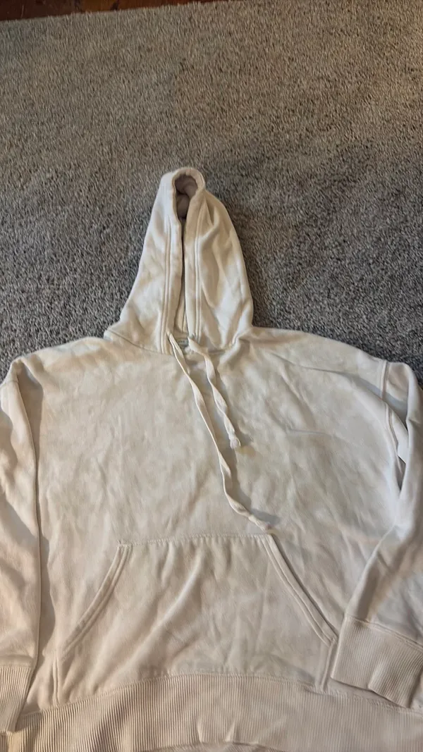 Aerie Pale Green and Cream Oversized Hoodie - Image 6