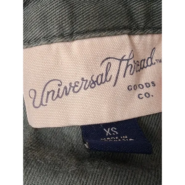 Womens Universal Thread Button Down Shirt Green Size XS - Image 5