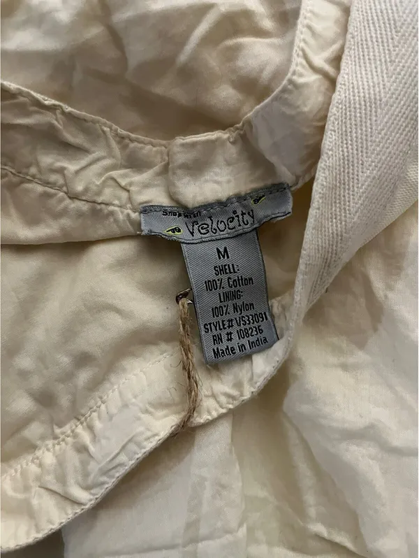 NWT VTG Velocity Layered Ruffle Tiered Mini Skirt Cream Boho - Image 2