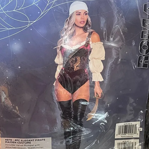 NEW Roma Elegant Pirate Maiden Costume Size Small - Image 3