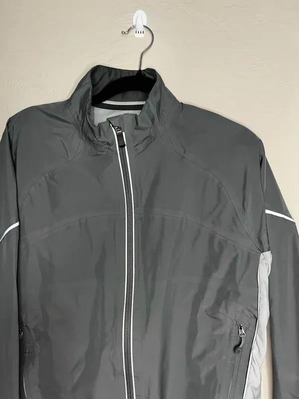REI Women’s‎ Event Waterproof Gray Lightweight Windbreaker Jacket - Image 3