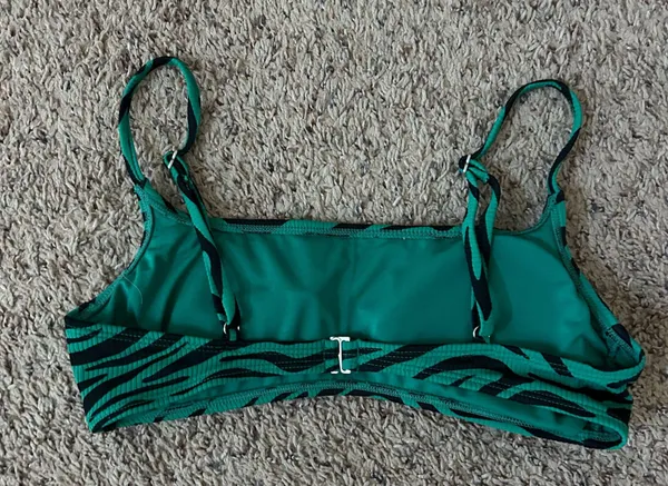 Target Bikini Top Xhilaration Green Zebra - Image 2