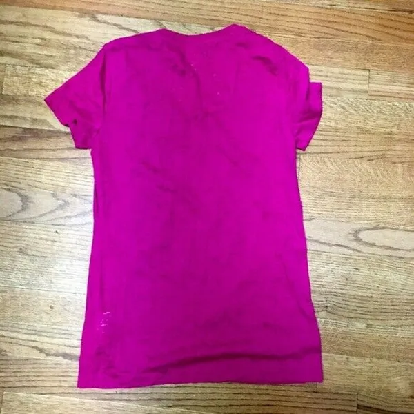 Faded Glory Womens Tee Size Small 4 6 Pink Indian Design‎ Burnout Fabric - Image 6