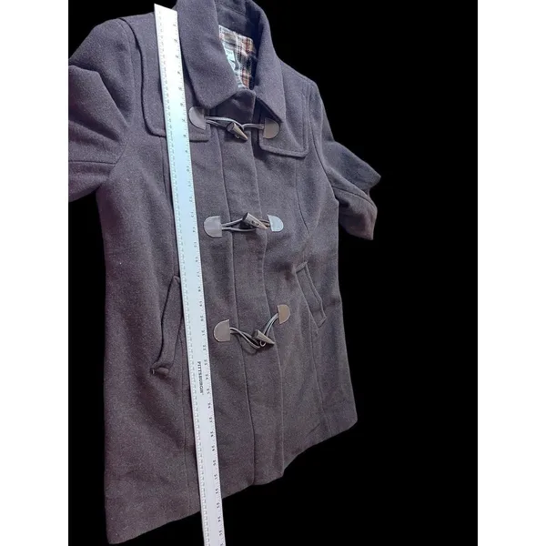 Covington Chocolate Brown Wool Toggle Closure Peacoat L (14-16) - Image 9