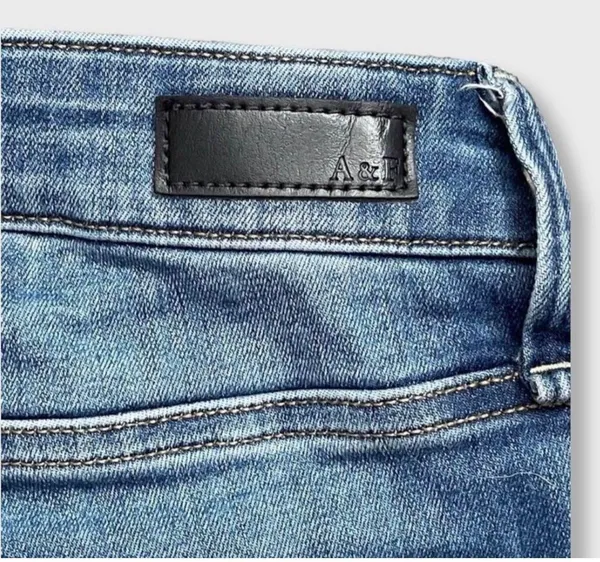 Abercrombie & Fitch Destroyed Simone High Rise Super Skinny Jeans Sz 26 - Image 5