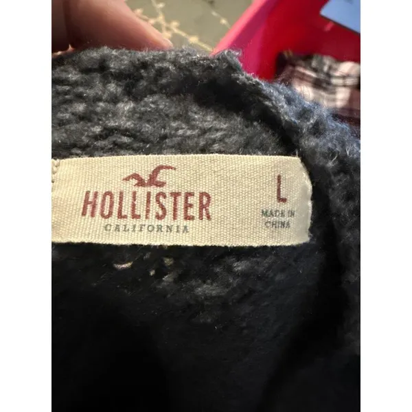 Hollister‎ Gray Knit Shrug Sweater Size Large - Image 4