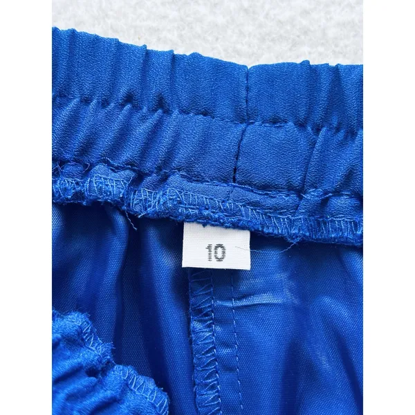 Vintage Nah Nah Collection Beaded Jacket Dress Womens 8 Navy Blue Pleated Lined - Image 12