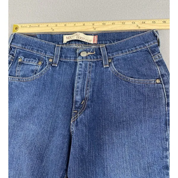 Levis 515 Jeans Womens 30x29 Blue Nouveau Boot Cut Stretch Tag 8 S - Image 3