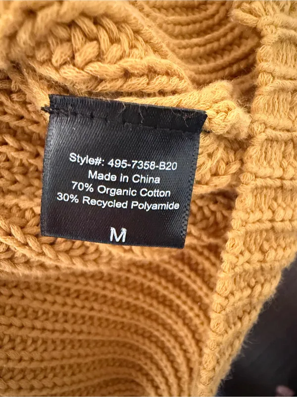 Jenni Kayne Gold Cabin Knit Sweater Medium - see notes - Image 9