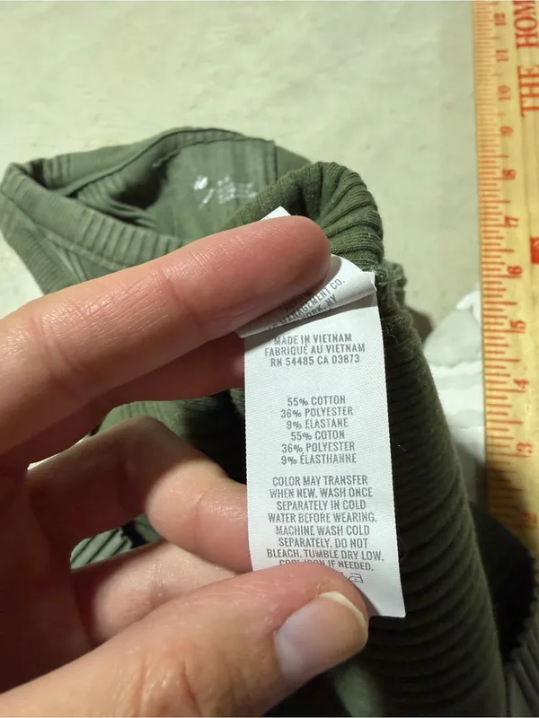 Aerie Ribbed Knit Tank Top Olive Green medium - Image 5