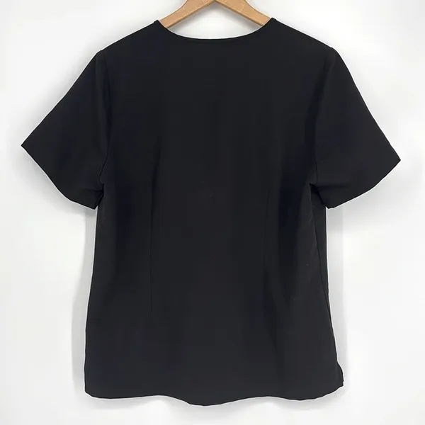 Figs Caterina Short Sleeve V-Neck Scrub Top Women's Size Large in Black - EUC! - Image 9