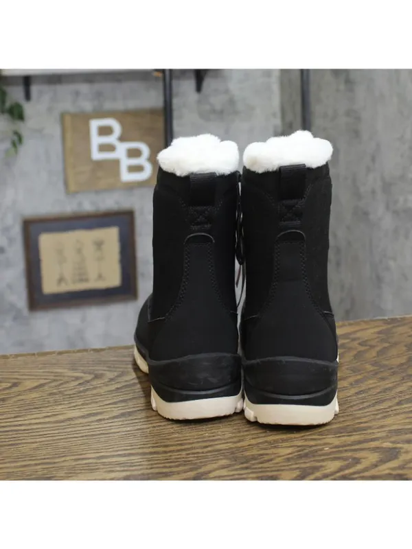 Universal Thread Womens Corie Boots Winter Lace Up 94642619 Black 6M - Image 4