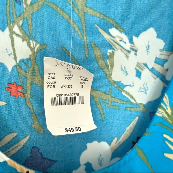 J. Crew Mercantile Small Sleeveless Tropical Tank‎ Blouse Resortwear Effortless - Image 5