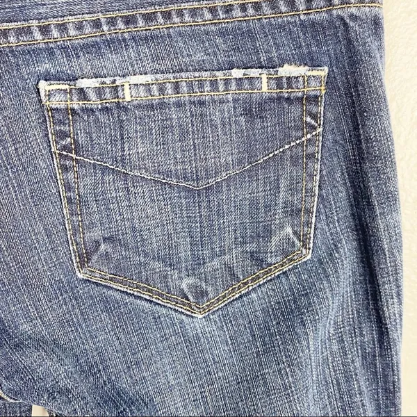 PAIGE Hollywood Hills Distressed Mid Rise Jeans 25 Neutral Casual Concert - Image 9
