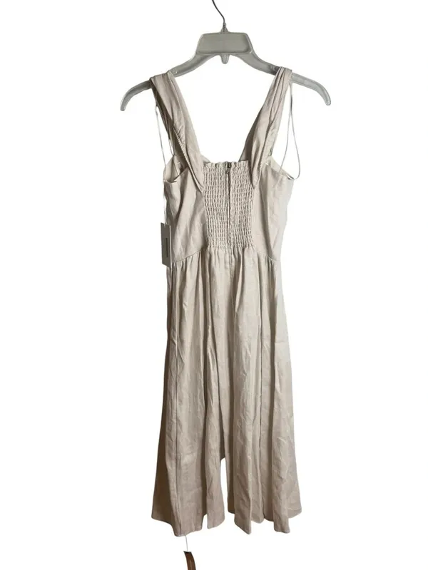 Reformation Barrington Linen Dress in cream 2 NWT - Image 3