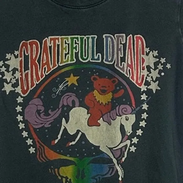 Junk Food Grateful Dead Gray Baby Tee size M - Image 7