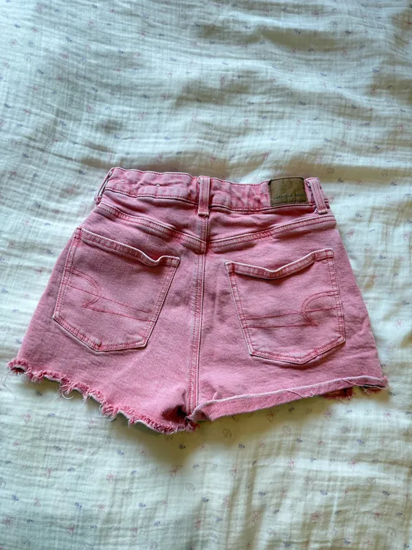 Pink American Eagle Jean Shorts - Image 4