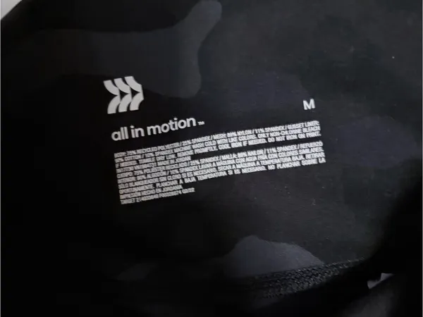 all in motion medium High-Rise Black Camouflage Active Leggings - Image 4