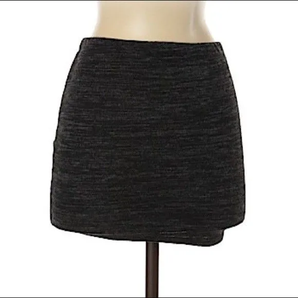 Seductions NWT Small Solid Plain Dark‎ Gray Thin Mini Skirt Womens - Image 5