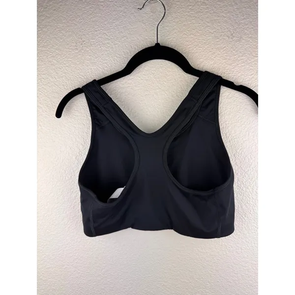 Nike Womens Black Dri-FIT Racerback Sports Bra Size L‎ Athletic Yoga Running - Image 2