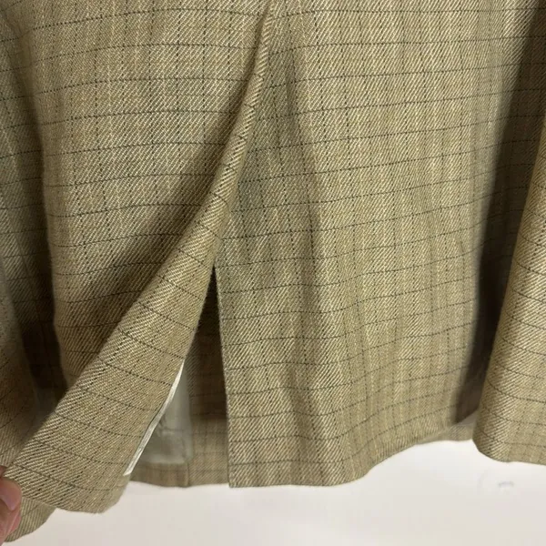 Vtg‎ Lauren Ralph Lauren linen houndstooth Glen Plaid Blazer size 10 equestrian - Image 13