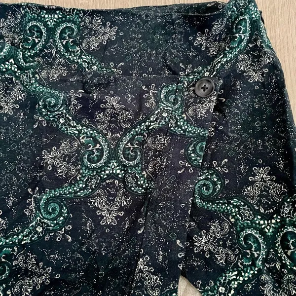 Free People Take It Easy Paisley Print Mini Skirt | Blue | Size 6 | NWOT - Image 5