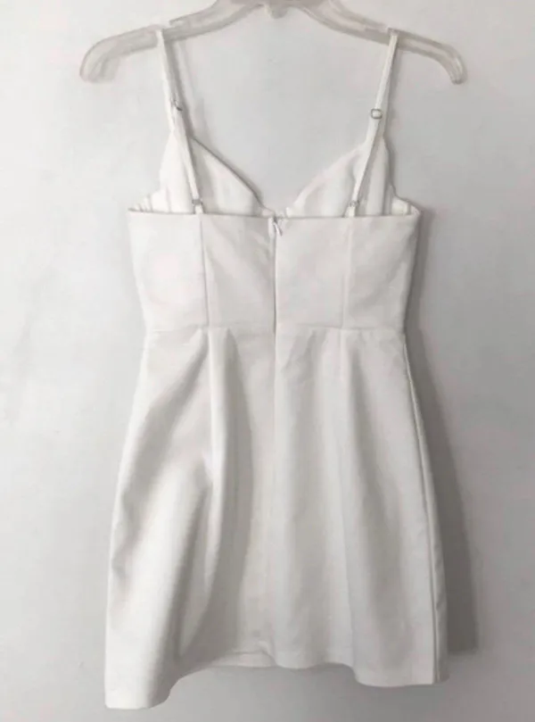 White Novella Mini Dress 2 - Image 3