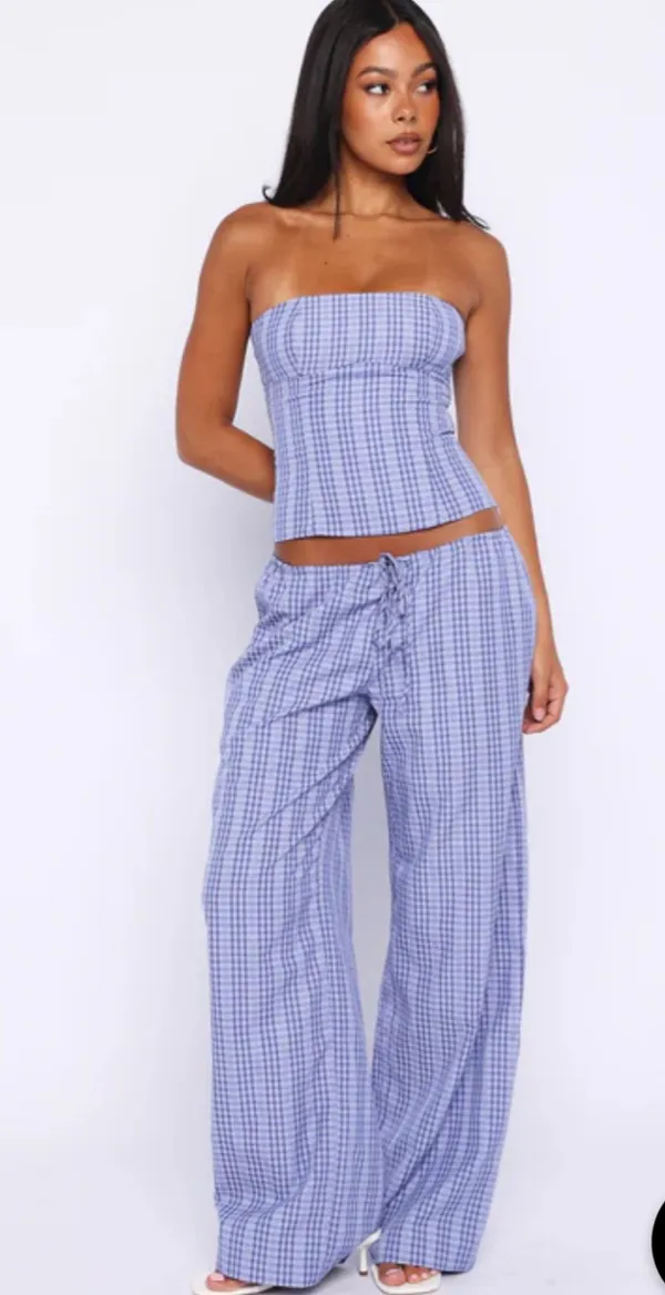 White Fox Boutique check pant - Image 3