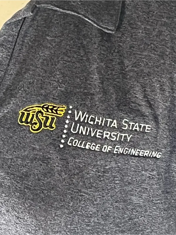 Charles River Apparel Gray WSU Engineering PLTW Embroidered Women’s Polo Small - Image 2