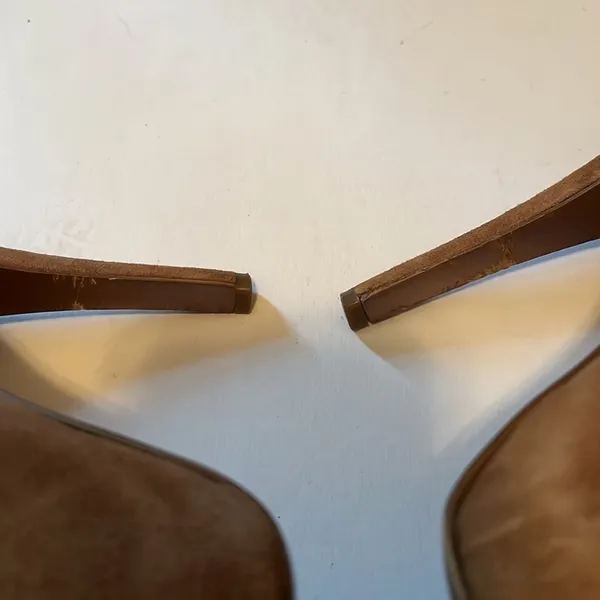 BCBGeneration Brown Suede Heels Women's Size 8.5 - Image 9