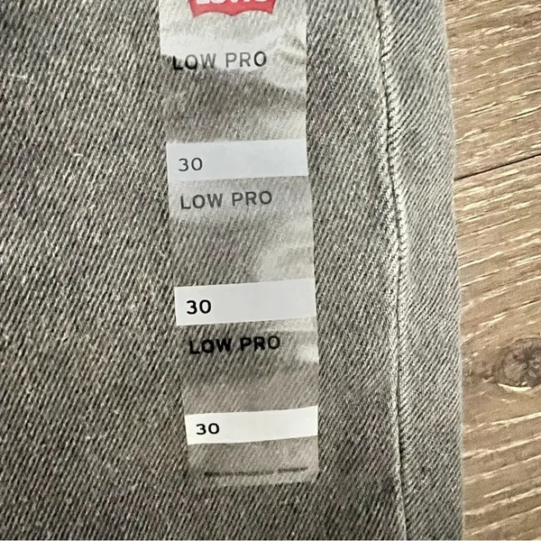 Womens Levis Lo Pro Straight Leg Jeans Acid Wash Gray Splatter Womens Size 30 - Image 3