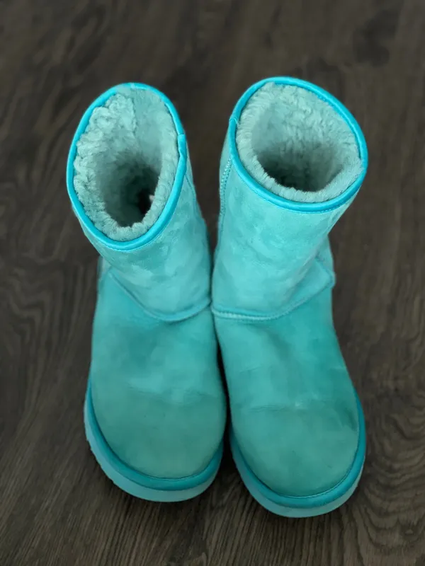 UGG Australia Blue Metallic Sheepskin Boots - Image 2