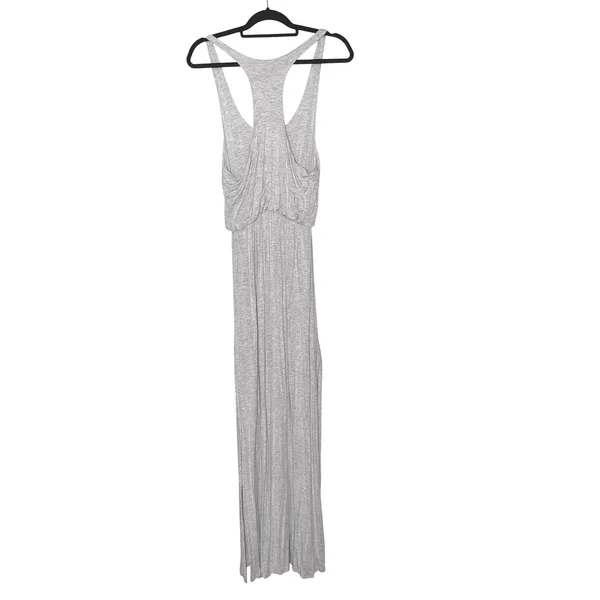 LuLus Gray Racerback Empire‎ Waist Maxi Dress medium - Image 2