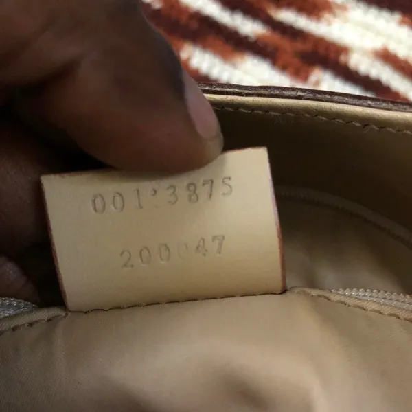 Gucci Vintage Shoulder Bag Purse 001.3875 Jackie Gg Beige Tan Leather Logo Handbag - Image 4