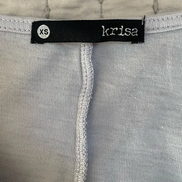 Krisa Long Sleeve Tie Tee Size XS New With Tags Light‎ Grey Revolve - Image 4