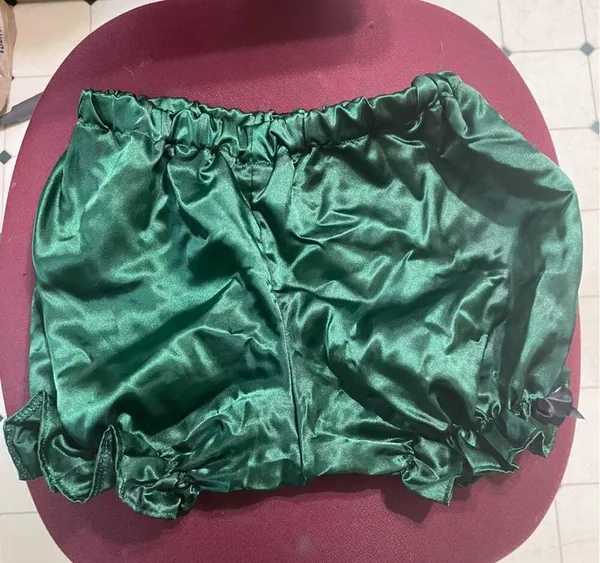 Sugar Kitty bloomers in emerald satin - Image 7