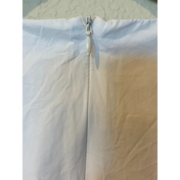 English Factory White Ruffle Tiered Mini Dress Size M Coastal Preppy - Image 7