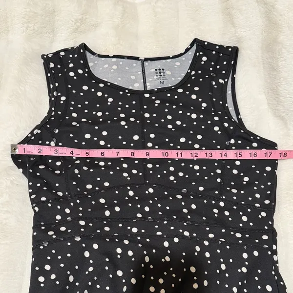 Title Nine Size Medium Black Dress with White Polka Dots - Image 9