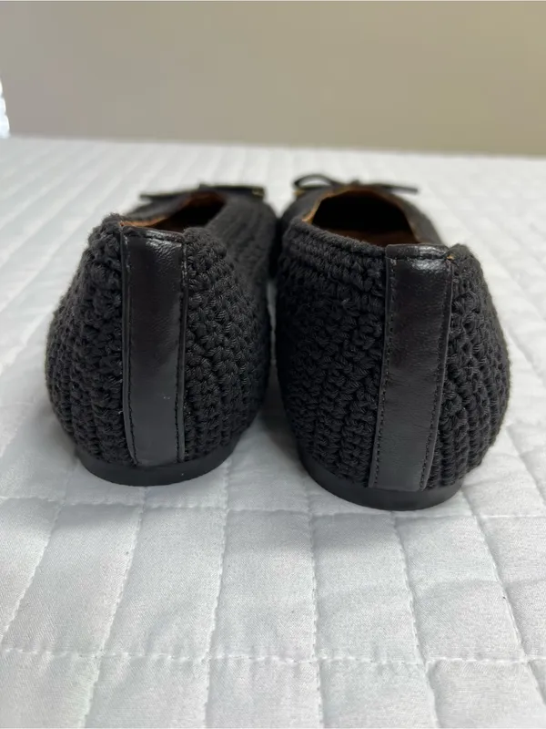 Madewell The Hester Flat in Crochet Roasted Espresso Brown Size 10 - Image 5