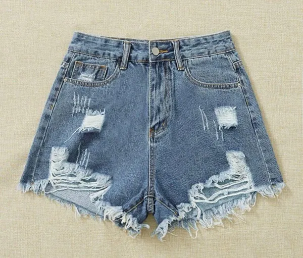 Jean Shorts Blue Size L - Image 3