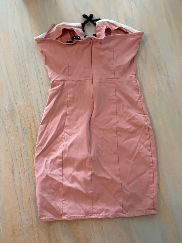 Motel Rocks Pink Bow Mini Dress - Image 4