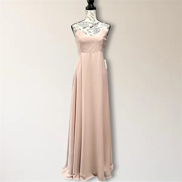 Show Me Your Mumu Faith Maxi Dress Dusty Blush Pink Side Slit Homecoming Formal‎ - Image 2