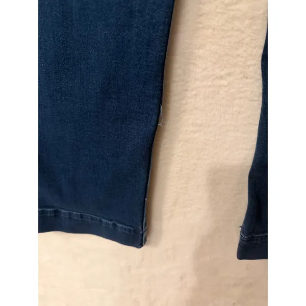 Maeve Anthropologie Colette Wide Leg Crop Jeans 31 Dark Wash High Rise Denim - Image 9
