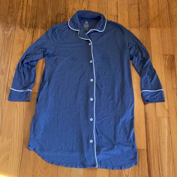 Kindred Bravely Clea Bamboo Long Sleeve Sleep Shirt size medium - Image 2