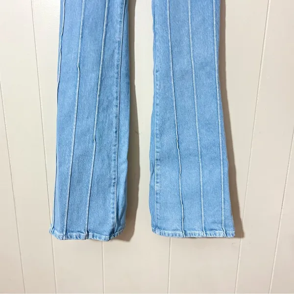 Frame Jeans Vanderbilt Women's Light Blue Low Rise Flare Size 25 - Image 2