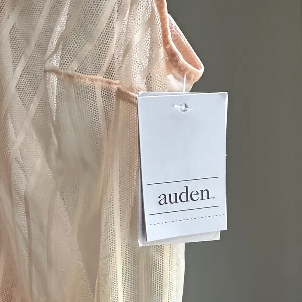 Auden Peach Lace-Trimmed Chemise - Image 2