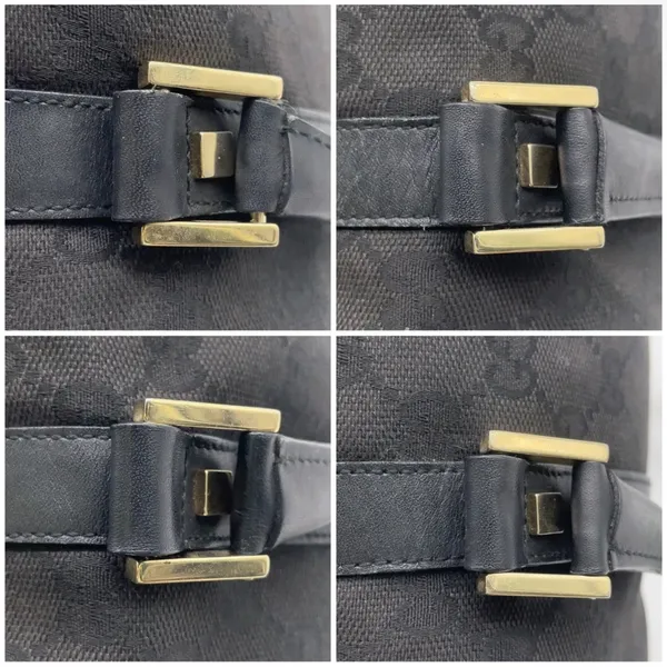 Gucci mini Boston bag canvas and leather - Image 13