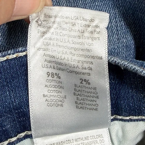 Mother The Insider Ankle Fray Jeans Beyond The Sky Blue Button Fly Size 25 - Image 10