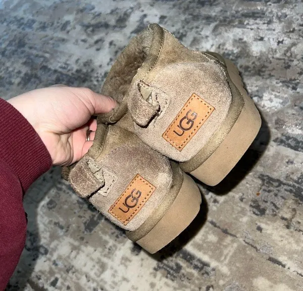 UGG Olive Classic Ultra Mini Boots Size 6 US $150 - Image 4